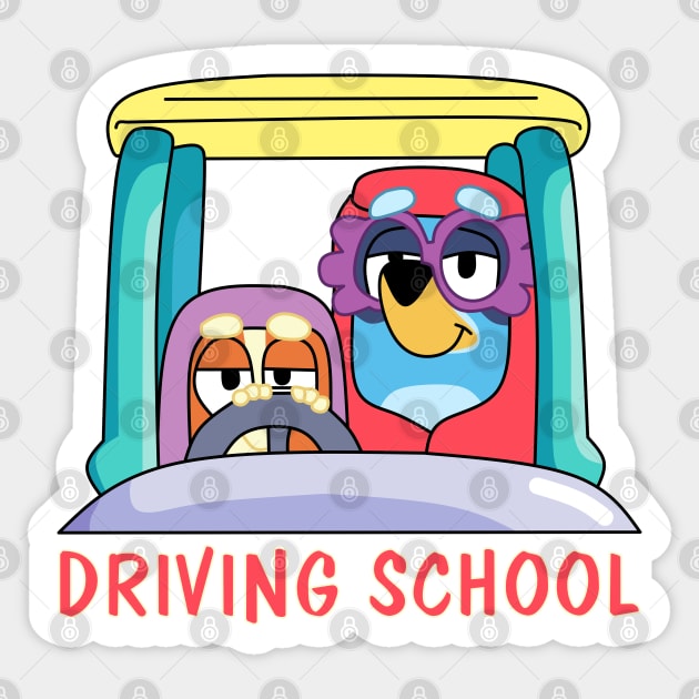 driving school Sticker by Diegosevenstar